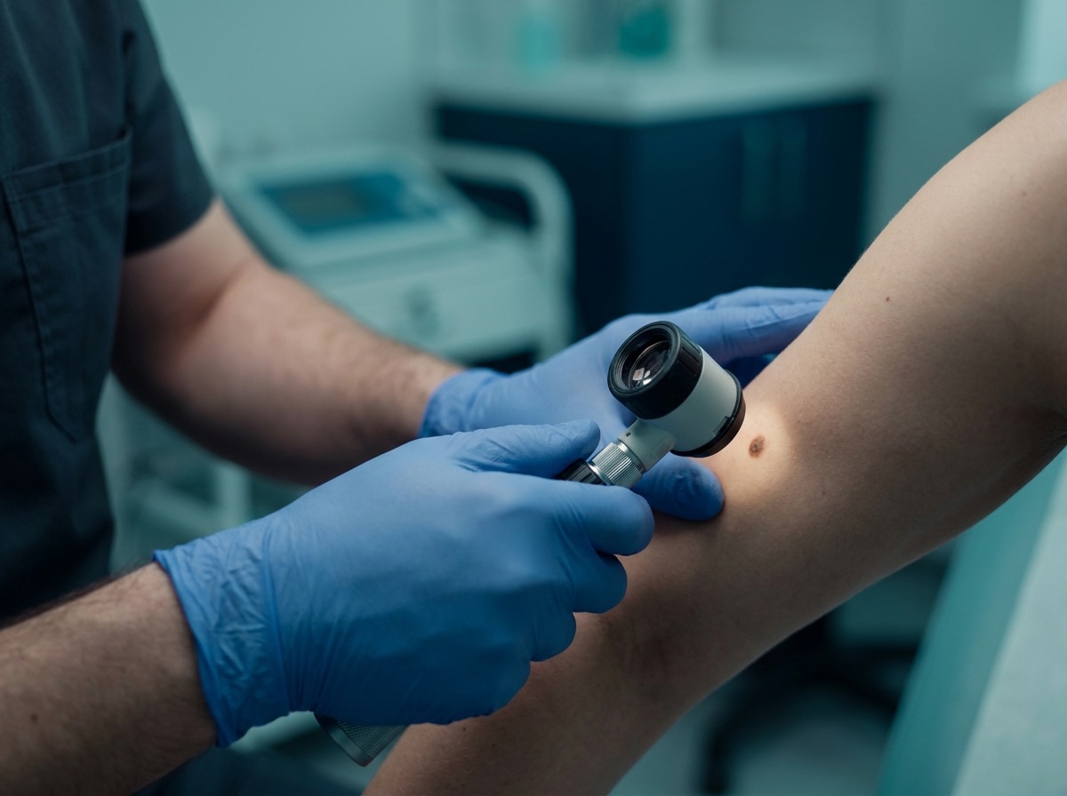 Melanoma dermato-oncology examination